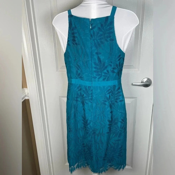 Lilly Pulitzer Kayleigh Shift Dress Tidal Wave Fern Gallery Lace  Size 4 - Picture 9 of 9